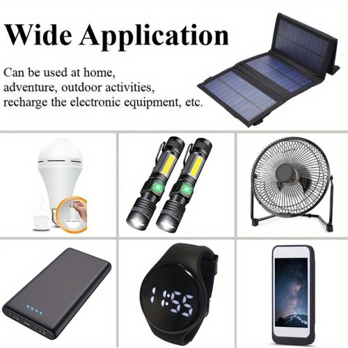 Carica batteria, pannello solare, pieghevole, portatile, USB, impermeabili, per carica batterie telefoni, cellulari e tablet, per la spiaggia, il campeggio all'aperto a casa Carica batteria, pannello solare, pieghevole, portatile, USB, impermeabili, per carica batterie telefoni, cellulari e tablet, per la spiaggia, il campeggio all'aperto a casa