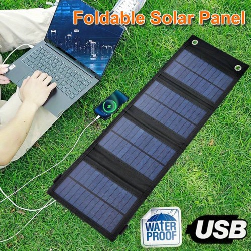 Carica batteria, pannello solare, pieghevole, portatile, USB, impermeabili, per carica batterie telefoni, cellulari e tablet, per la spiaggia, il campeggio all'aperto a casa Carica batteria, pannello solare, pieghevole, portatile, USB, impermeabili, per carica batterie telefoni, cellulari e tablet, per la spiaggia, il campeggio all'aperto a casa