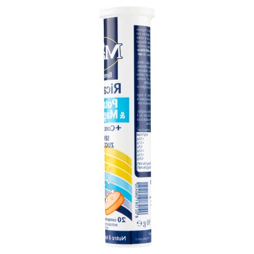 Integratore alimentare di potassio e magnesio, contribuisce alla riduzione della stanchezza e affaticamento, confezione da 20 Compresse, gusto arancia, 90 g Integratore alimentare di potassio e magnesio, contribuisce alla riduzione della stanchezza e affaticamento, confezione da 20 Compresse, gusto arancia, 90 g
