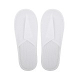 Ciabatte monouso, Pantofole in spugna sintetica chiuse, Ciabattine bianche, per Hotel, SPA, Centri benessere, confezione da 10 Paia, bianco