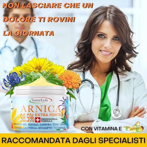 Arnica gel Extra Forte 98,5% 500 ml, Arnica per cavalli uso umano, artiglio del diavolo, con vitamina E, olio di canapa, calendula e canfora, per dolori muscolari e cervicale Arnica gel Extra Forte 98,5% 500 ml, Arnica per cavalli uso umano, artiglio del diavolo, con vitamina E, olio di canapa, calendula e canfora, per dolori muscolari e cervicale