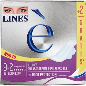 Die Linien sind lang mit Flügeln, 9+2 Stück.