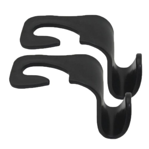 Gancio Sedile Auto, gancio appendi giacca, gancio sedile poggia testa, nero, resistente, 2 pezzi