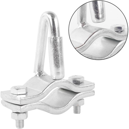 Gancio di sicurezza per rimorchio con occhiello universale zincato, ideale per roulotte e rimorchi Gancio di sicurezza per rimorchio con occhiello universale zincato, ideale per roulotte e rimorchi