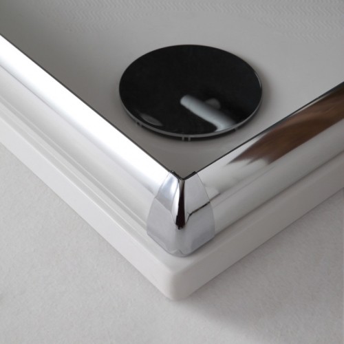 Box doccia angolare quadrato giada 90x90 cristallo opaco Box doccia angolare quadrato giada 90x90 cristallo opaco