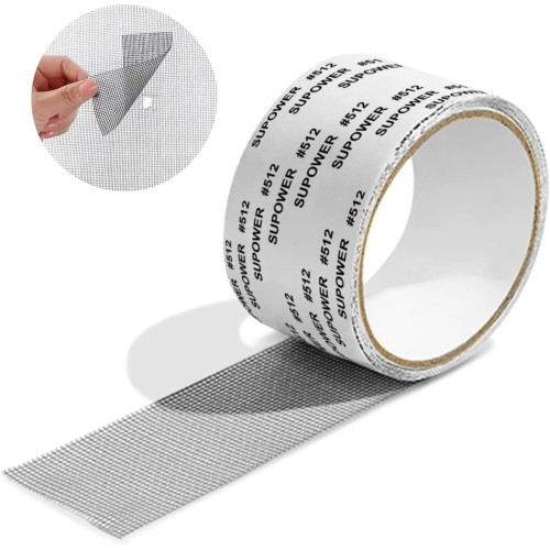 Nastro per Riparare Zanzariere, in Fibra di Vetro, 5cm x 200cm Nastro per Riparare Zanzariere, in Fibra di Vetro, 5cm x 200cm