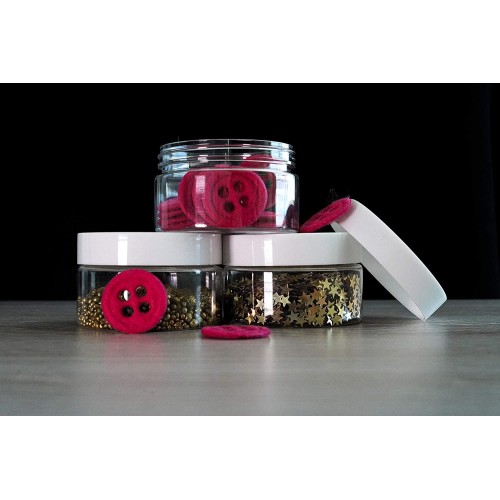 Contenitore da 120 ml, Barattolo di Plastica Vuoto, per creme, liquidi, perline, multi uso Contenitore da 120 ml, Barattolo di Plastica Vuoto, per creme, liquidi, perline, multi uso