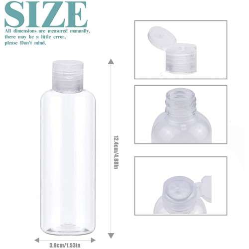 Bottiglie da viaggio, 100 ml, in plastica, per shampoo, balsamo, lozione, articoli da toeletta