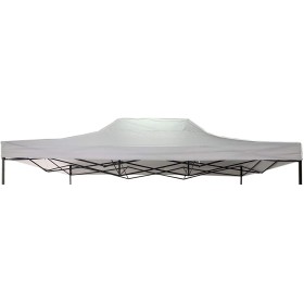 Tetto, telo per Gazebo, professionale, per giardino o per esposizione fiere eventi, misure 3 x 4,5 m, bianco