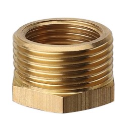 Raccordo filettato, maschio 3/4, femmina 1/2, doppio nipplo