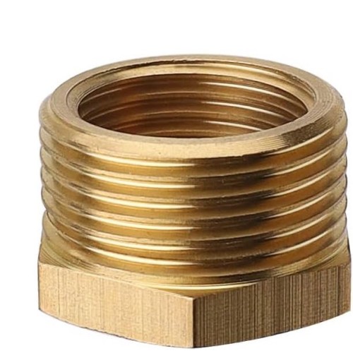 Raccordo filettato, maschio 3/4, femmina 1/2, doppio nipplo