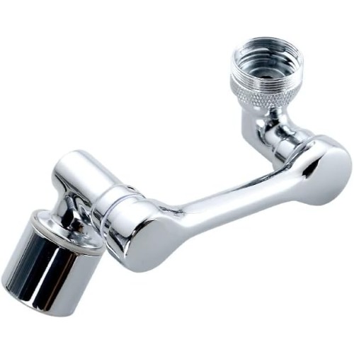 Rubinetto girevole con 2 funzioni di spruzzo, prolunga multifunzionale per cucina, adatto per filettatura esterna M20 M22 M24, girevole a 1440°