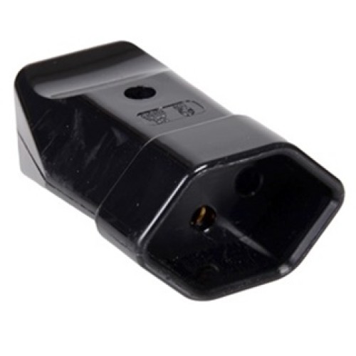 Presa volante tipo 13, nero, t13