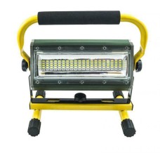 Faro LED potente, portatile, 100 Watt, con batterie ricaricabili, per interno ed  esterno