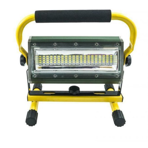 Faro LED potente, portatile, 100 Watt, con batterie ricaricabili, per interno ed  esterno