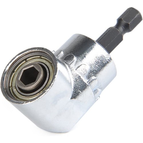 Cacciavite ad angolo retto, angolare adattatore per avvitatore, 105°, acciaio, 1/4 pollice Cacciavite ad angolo retto, angolare adattatore per avvitatore, 105°, acciaio, 1/4 pollice