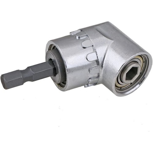Cacciavite ad angolo retto, angolare adattatore per avvitatore, 105°, acciaio, 1/4 pollice Cacciavite ad angolo retto, angolare adattatore per avvitatore, 105°, acciaio, 1/4 pollice