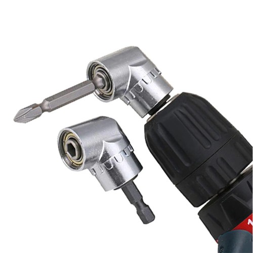 Cacciavite ad angolo retto, angolare adattatore per avvitatore, 105°, acciaio, 1/4 pollice Cacciavite ad angolo retto, angolare adattatore per avvitatore, 105°, acciaio, 1/4 pollice