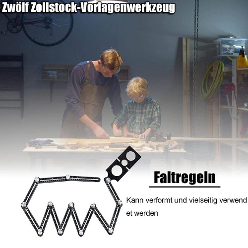 Règle de mesure multi-angle avec double fente, multi-usage, pour les carreaux, en aluminium, convient aux carreleurs, aux constructeurs, aux artisans, aux charpentiers et aux bricoleurs. Règle de mesure multi-angle avec double fente, multi-usage, pour les carreaux, en aluminium, convient aux carreleurs, aux constructeurs, aux artisans, aux charpentiers et aux bricoleurs.