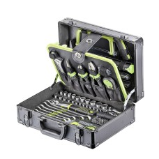Cassetta Valigetta Attrezzi in Alluminio Fortec Ecoline – 126 Pezzi FT30053