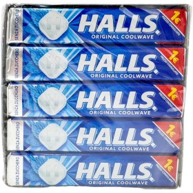 Halls Original Mentoliptus - Caramelle Rinfrescanti per la Gola - Confezione da 20 Stick