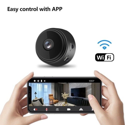 Telecamera, microcamera spia, 1080P HD, Wifi, con sensore di movimento e visione notturna Telecamera, microcamera spia, 1080P HD, Wifi, con sensore di movimento e visione notturna
