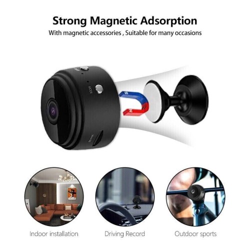 Telecamera, microcamera spia, 1080P HD, Wifi, con sensore di movimento e visione notturna Telecamera, microcamera spia, 1080P HD, Wifi, con sensore di movimento e visione notturna