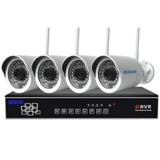 Set Telecamera Video sorviglianza,SZSINOCAM, Wifi, SN-NVK1304