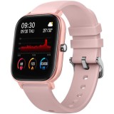 Smartwatch, quadratisch, gebogenes Glas, mit Pulsmesser und Drucküberwachung