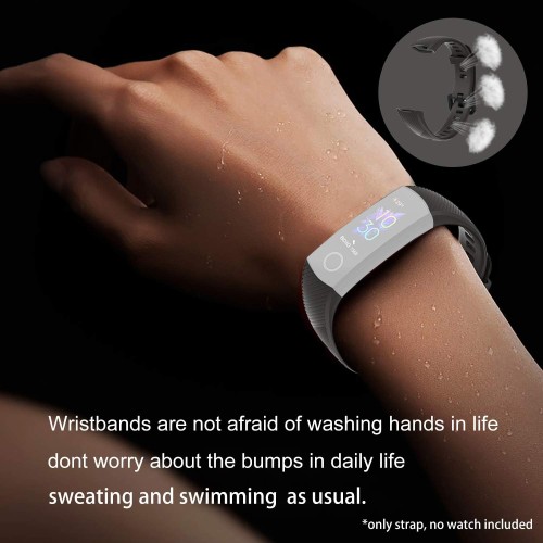 Armband für Honor Band 5 Band 4, Silikon, schwarz und weiß, 2er Pack Armband für Honor Band 5 Band 4, Silikon, schwarz und weiß, 2er Pack