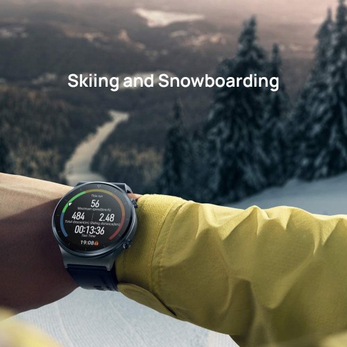 Huawei Smartwatch GT 2 Pro mit GPS und GLONASS, SpO2, + 100 Trainingsmodi, Bluetooth Anrufe, grau Huawei Smartwatch GT 2 Pro mit GPS und GLONASS, SpO2, + 100 Trainingsmodi, Bluetooth Anrufe, grau