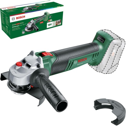 Smerigliatrice angolare a batteria UniversalGrind 18V-75, senza batteria, per smerigliatura, taglio, spazzolatura e levigatura di vari materiali, diametro 125 mm