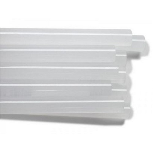 Colla a caldo stick, 4 pezzi, bastoncini da 12mm per 19 cm colore bianco