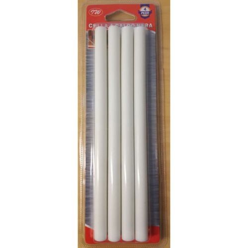 Colle chaude, 4 pièces, bâton, bâtons de 12mm pour 19 cm, couleur blanche Colle chaude, 4 pièces, bâton, bâtons de 12mm pour 19 cm, couleur blanche
