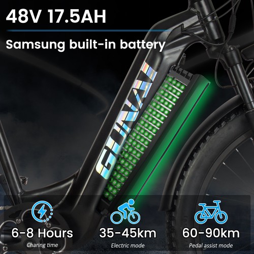 Bicicletta Elettrica per Adulti, 26 pollici, bicicletta elettrica da città, con ammortizzatore anterio, con motore 500W bafang ,batteria rimovibile Samsung da 48V 17.5AH, GUNAI GN26 Bicicletta Elettrica per Adulti, 26 pollici, bicicletta elettrica da città, con ammortizzatore anterio, con motore 500W bafang ,batteria rimovibile Samsung da 48V 17.5AH, GUNAI GN26