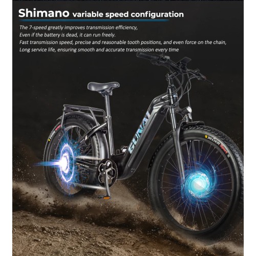 Bicicletta Elettrica per Adulti, 26 pollici, bicicletta elettrica da città, con ammortizzatore anterio, con motore 500W bafang ,batteria rimovibile Samsung da 48V 17.5AH, GUNAI GN26 Bicicletta Elettrica per Adulti, 26 pollici, bicicletta elettrica da città, con ammortizzatore anterio, con motore 500W bafang ,batteria rimovibile Samsung da 48V 17.5AH, GUNAI GN26