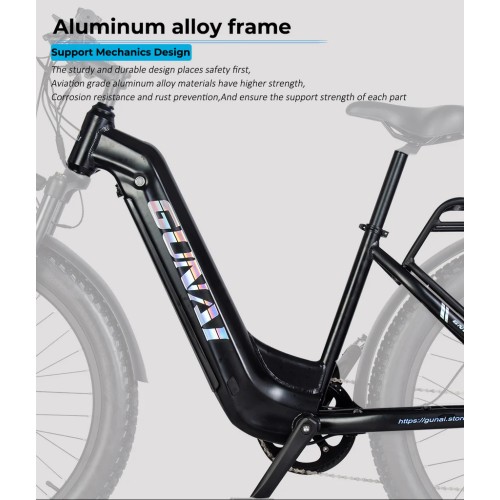 Bicicletta Elettrica per Adulti, 26 pollici, bicicletta elettrica da città, con ammortizzatore anterio, con motore 500W bafang ,batteria rimovibile Samsung da 48V 17.5AH, GUNAI GN26 Bicicletta Elettrica per Adulti, 26 pollici, bicicletta elettrica da città, con ammortizzatore anterio, con motore 500W bafang ,batteria rimovibile Samsung da 48V 17.5AH, GUNAI GN26