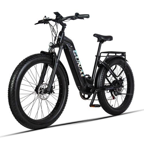 Bicicletta Elettrica per Adulti, 26 pollici, bicicletta elettrica da città, con ammortizzatore anterio, con motore 500W bafang ,batteria rimovibile Samsung da 48V 17.5AH, GUNAI GN26