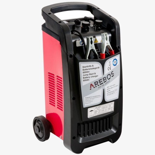 Booster 800 Ah caricabatteria 12V 24V autocarro per autovetture, Arebos KFZ Booster 800 Ah caricabatteria 12V 24V autocarro per autovetture, Arebos KFZ