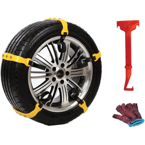 Fascette antiscivolo, anti slittamento, per neve, catene da neve, universali, pneumatici da 165mm A 275mm, riutilizzabile, confeziona da 6 pezzi
