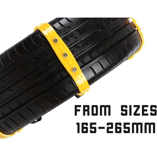 Fascette antiscivolo, anti slittamento, per neve, catene da neve, universali, pneumatici da 165mm A 275mm, riutilizzabile, confeziona da 6 pezzi Fascette antiscivolo, anti slittamento, per neve, catene da neve, universali, pneumatici da 165mm A 275mm, riutilizzabile, confeziona da 6 pezzi