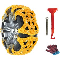Fasce antiscivolo, anti slittamento, per neve, catene da neve, universali, pneumatici da 165mm A 275mm, riutilizzabile, confeziona da 6 pezzi