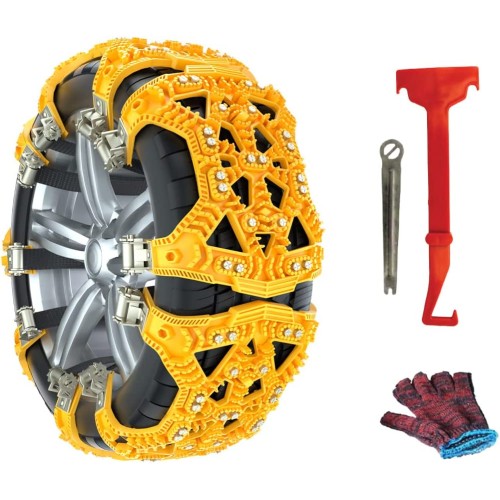 Fasce antiscivolo, anti slittamento, per neve, catene da neve, universali, pneumatici da 165mm A 275mm, riutilizzabile, confeziona da 6 pezzi