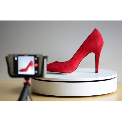 Espositore girevole elettrico, professionale, rotazione continua a 360 gradi, piatto rotante, motorizzato, per esposizione, base 40 cm Espositore girevole elettrico, professionale, rotazione continua a 360 gradi, piatto rotante, motorizzato, per esposizione, base 40 cm