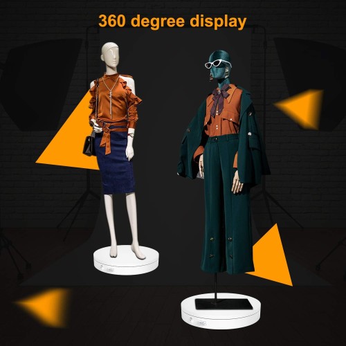 Espositore girevole elettrico, professionale, rotazione continua a 360 gradi, piatto rotante, motorizzato, per esposizione, base 40 cm Espositore girevole elettrico, professionale, rotazione continua a 360 gradi, piatto rotante, motorizzato, per esposizione, base 40 cm