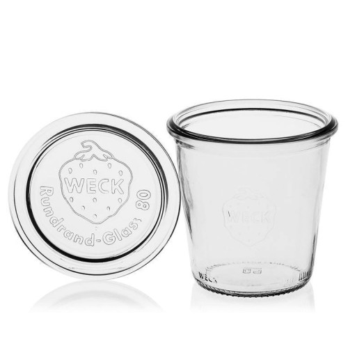 Weck glas 290 ml mit Deckel 80 mm, komplett mit Dichtung und Clips, 6er-Pack, Glas, transparent Weck glas 290 ml mit Deckel 80 mm, komplett mit Dichtung und Clips, 6er-Pack, Glas, transparent