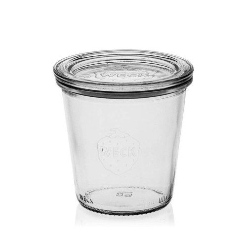 Weck glas 290 ml mit Deckel 80 mm, komplett mit Dichtung und Clips, 6er-Pack, Glas, transparent Weck glas 290 ml mit Deckel 80 mm, komplett mit Dichtung und Clips, 6er-Pack, Glas, transparent