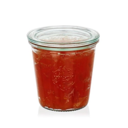 Weck glas 290 ml mit Deckel 80 mm, komplett mit Dichtung und Clips, 6er-Pack, Glas, transparent Weck glas 290 ml mit Deckel 80 mm, komplett mit Dichtung und Clips, 6er-Pack, Glas, transparent