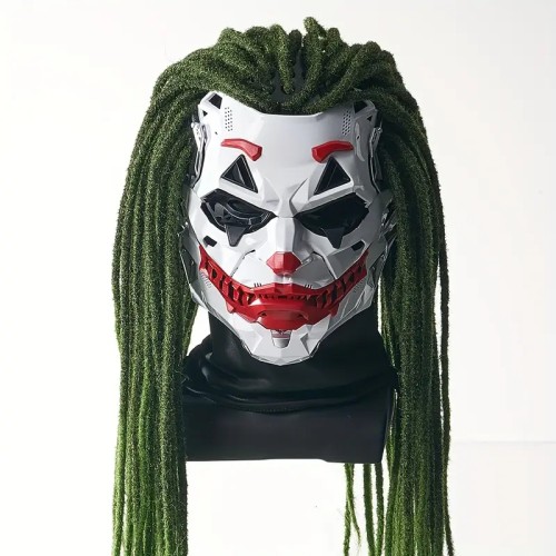 Maschera Costume Clown Horror Unica – Design Spaventoso Full-Face