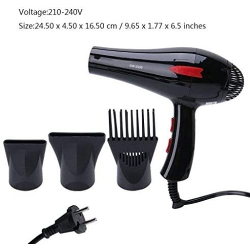 Phon, Asciugacapelli Professionale, 2000 Watt, per parrucchiere, due velocità, capelli, 